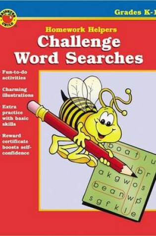 Cover of Challenge Word Searches Homework Helper, Grade K-1