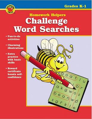 Book cover for Challenge Word Searches Homework Helper, Grade K-1
