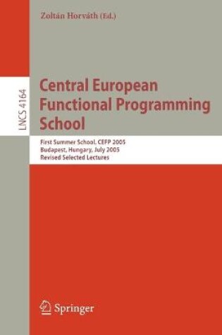 Cover of Central European Functional Programming School