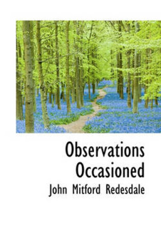 Cover of Observations Occasioned