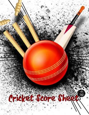 Book cover for Cricket Score Sheet