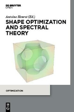 Cover of Shape optimization and spectral theory