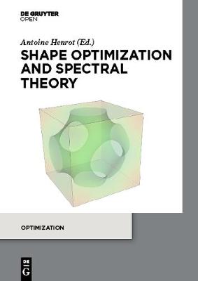 Cover of Shape optimization and spectral theory