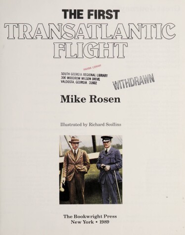 Book cover for The First Transatlantic Flight