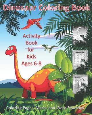 Book cover for Dinosaur Coloring Book