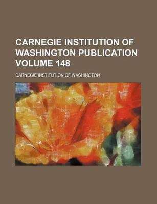 Book cover for Carnegie Institution of Washington Publication Volume 148