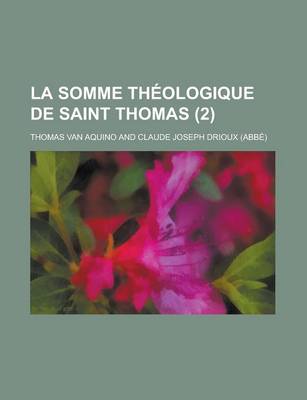 Book cover for La Somme Theologique de Saint Thomas (2)