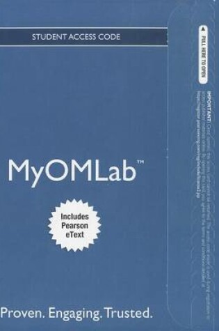 Cover of NEW MyOMLab with Pearson eText -- Access Card -- for Principles of Operations Management
