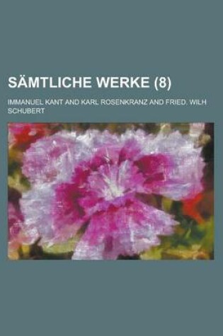 Cover of Samtliche Werke (8 )