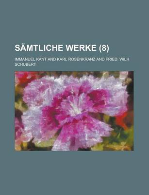 Book cover for Samtliche Werke (8 )