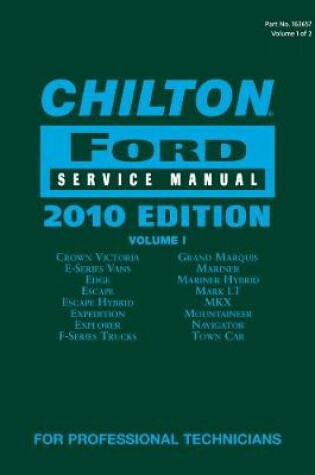 Cover of Chilton Ford Service Manual, 2010 Edition