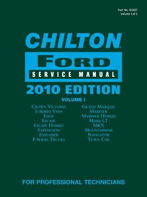 Book cover for Chilton Ford Service Manual, 2010 Edition