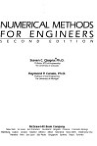 Cover of Numerical Methods for Engineers