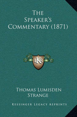 Cover of The Speaker's Commentary (1871)