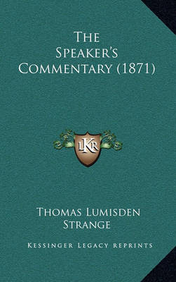 Book cover for The Speaker's Commentary (1871)