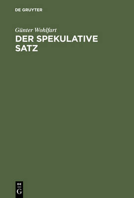 Cover of Der Spekulative Satz