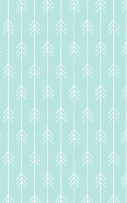Book cover for Pale Mint Chevron Arrows - Lined Notebook with Margins - 5x8