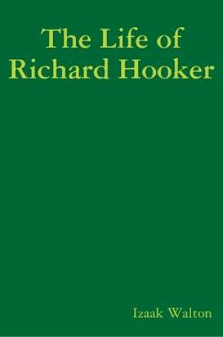 Cover of The Life of Richard Hooker