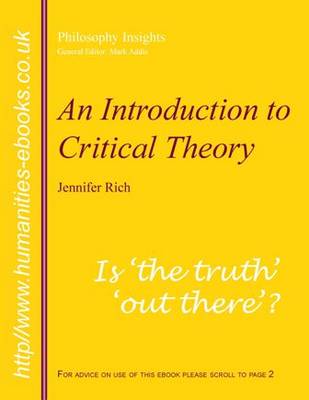 Cover of An Introduction to Critical Theory