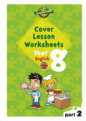 Book cover for Cover Lesson Worksheets - Year 8 English Part 2
