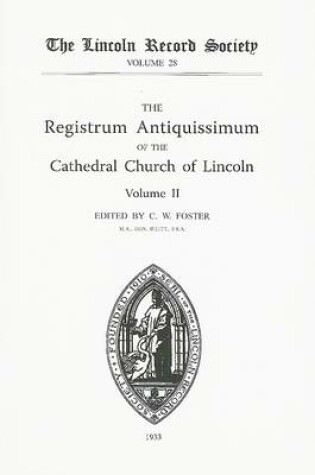 Cover of Registrum Antiquissimum of the Cathedral Church of Lincoln [2]