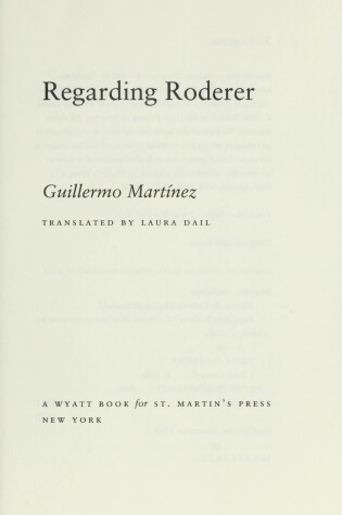 Cover of Regarding Roderer