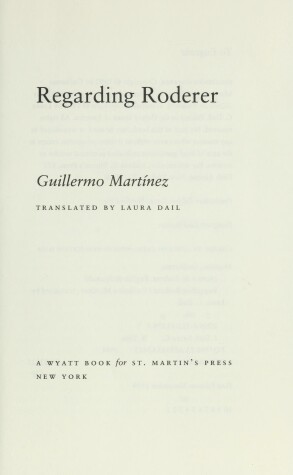 Book cover for Regarding Roderer