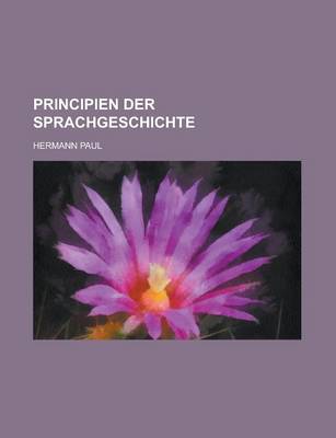 Book cover for Principien Der Sprachgeschichte