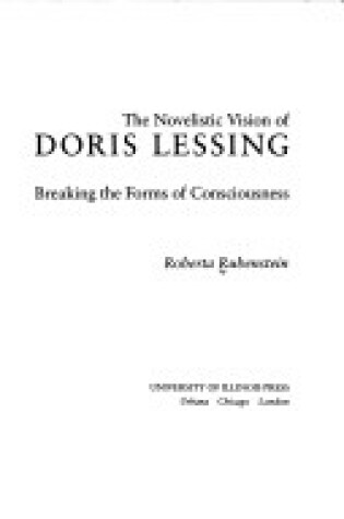 Cover of Novelistic Vision of Doris Lessing