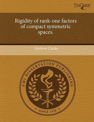 Book cover for Rigidity of Rank-One Factors of Compact Symmetric Spaces