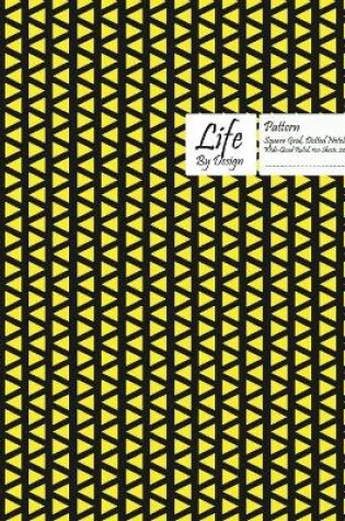 Cover of Traingle Pattern Square Grid, Quad Ruled, Composition Notebook, 100 Sheets, Large Size 8 x 10 Inch Yellow Cover