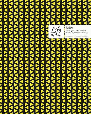 Book cover for Traingle Pattern Square Grid, Quad Ruled, Composition Notebook, 100 Sheets, Large Size 8 x 10 Inch Yellow Cover