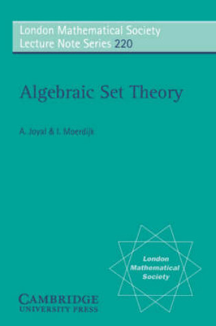 Cover of Algebraic Set Theory