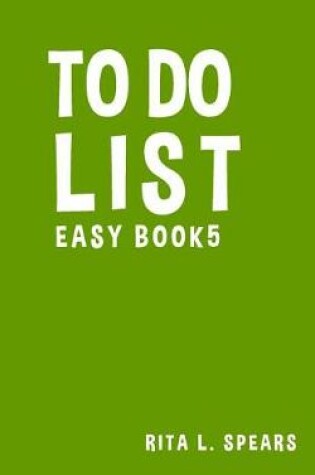 Cover of To Do List Easy Book5