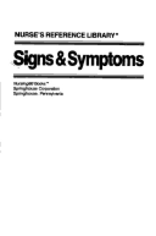 Cover of Signs and Symptoms