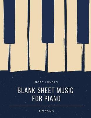 Book cover for Blank Music Sheets For Piano