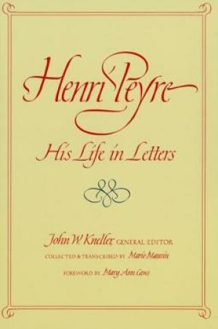 Cover of Henri Peyre