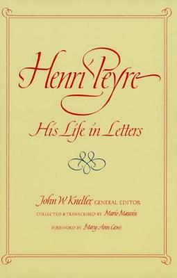 Book cover for Henri Peyre