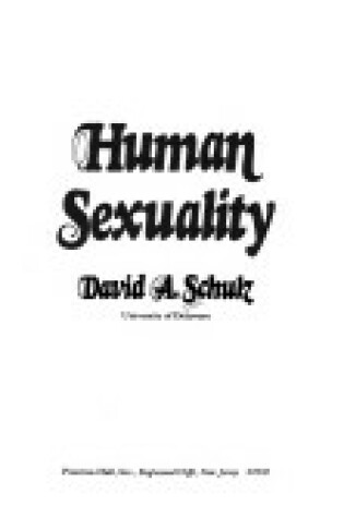 Cover of Human Sexuality