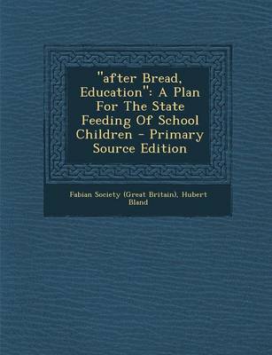 Book cover for "After Bread, Education"