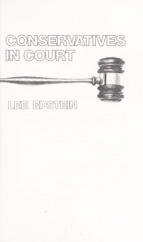 Book cover for Conservatives in Court