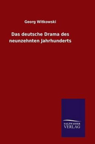 Cover of Das deutsche Drama des neunzehnten Jahrhunderts