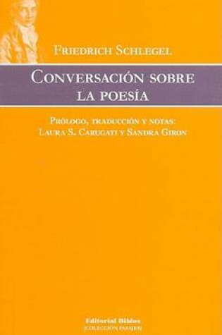 Cover of Conversacion Sobre La Poesia