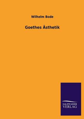 Book cover for Goethes Asthetik