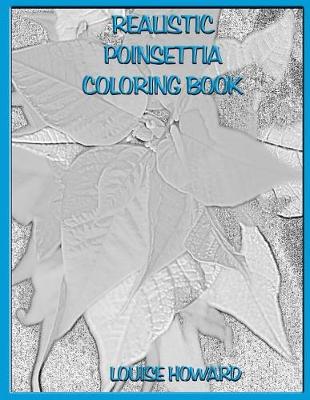 Book cover for Realistic Poinsettia Coloring Book