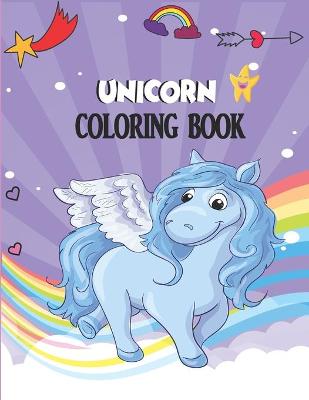 Book cover for Unicorn Coloring Book