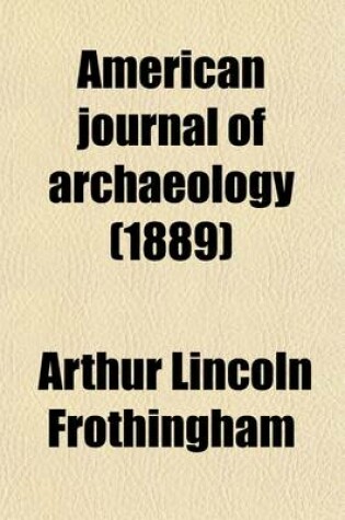 Cover of American Journal of Archaeology (Volume 4)