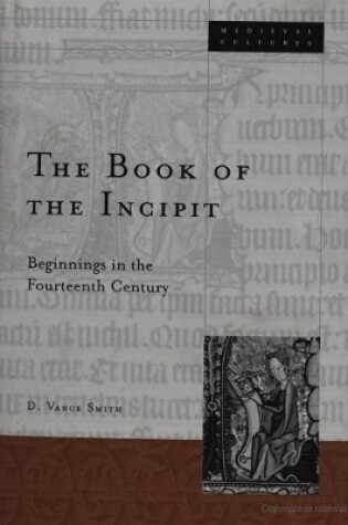 Cover of Book Of The Incipit