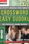 Book cover for Easy Sudoku and crossword activity books