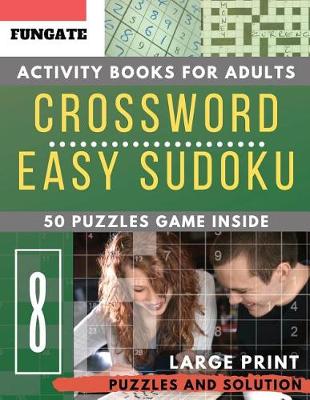 Cover of Easy Sudoku and crossword activity books